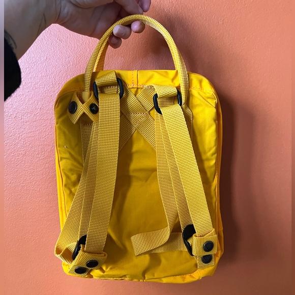 Fjällräven Kånken Mini Yellow Backpack - Picture 2 of 3